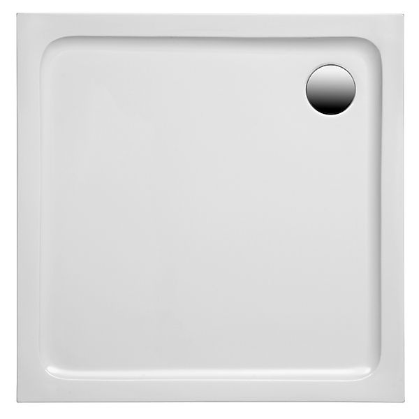 Ottofond Duschwanne Extraflach Quadrat 9 cm x 9 cm Weiß günstig online kaufen