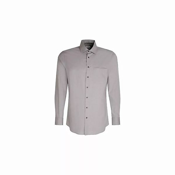 seidensticker Langarmhemd grau regular fit (1-tlg) günstig online kaufen