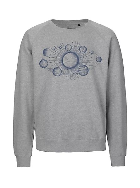 Bio Damen Sweatshirt Loose Fit Sonnensystem günstig online kaufen