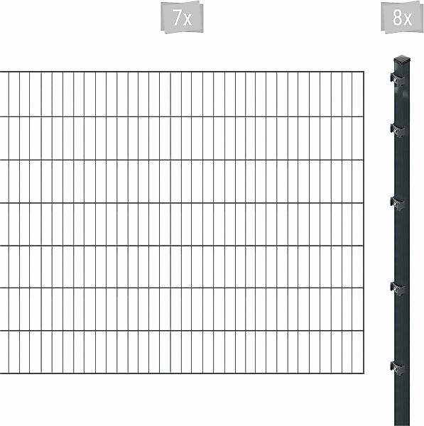 Arvotec Einstabmattenzaun "ESSENTIAL 140 zum Aufschrauben", Zaunhöhe 140 cm günstig online kaufen