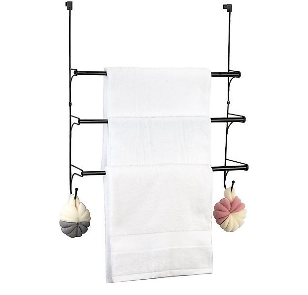 Kaket Handtuchstange Handtuchhalter mit 3 Handtuchstangen Badetuchhalter günstig online kaufen