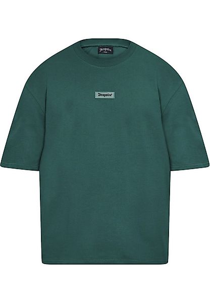 Dropsize T-Shirt Dropsize Herren Heavy Oversize Front Rubber Patch T-Shirt günstig online kaufen