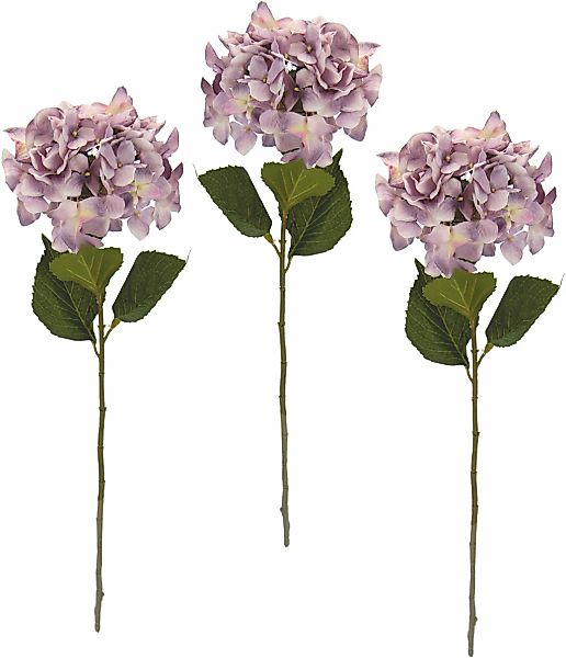 I.GE.A. Kunstblume "Hortensie", 3er Set günstig online kaufen