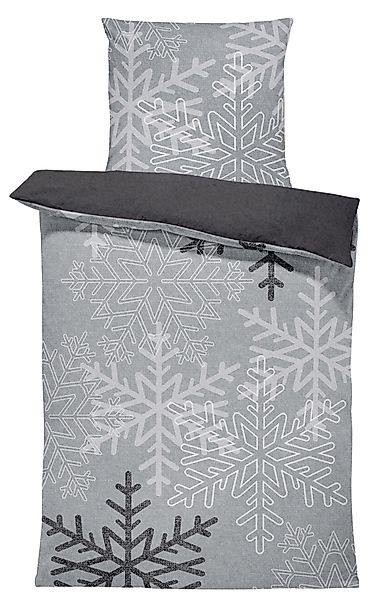 One Home Bettwäsche Snowflakes, Fleece, 4 günstig online kaufen