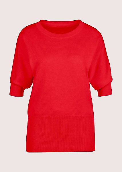 MADELEINE Longpullover "Feinstricktop Sommerlicher Baumwollpullover mit bre günstig online kaufen