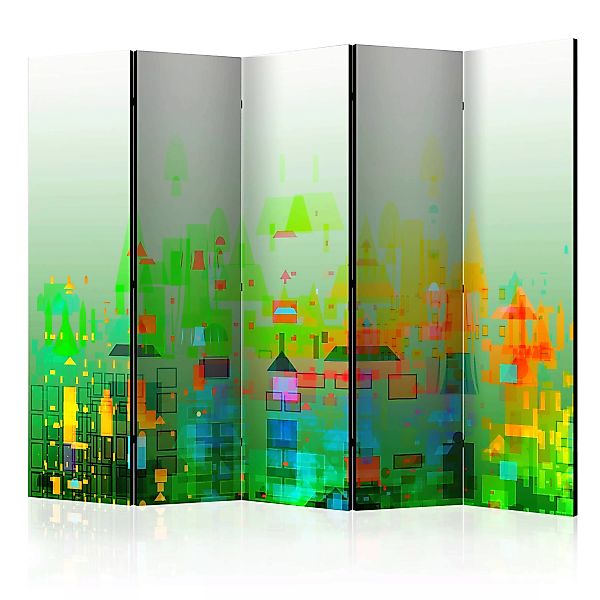 5-teiliges Paravent - Abstract City Ii [room Dividers] günstig online kaufen