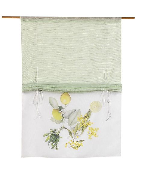 Clever-Kauf-24 Raffrollo Bändchenraffrollo Zitrone 4089 gelb günstig online kaufen