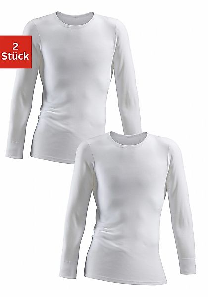 Clipper Unterhemd 2 Stk. tlg., schlichtes Basic, Unterziehshirt - in Feinri günstig online kaufen