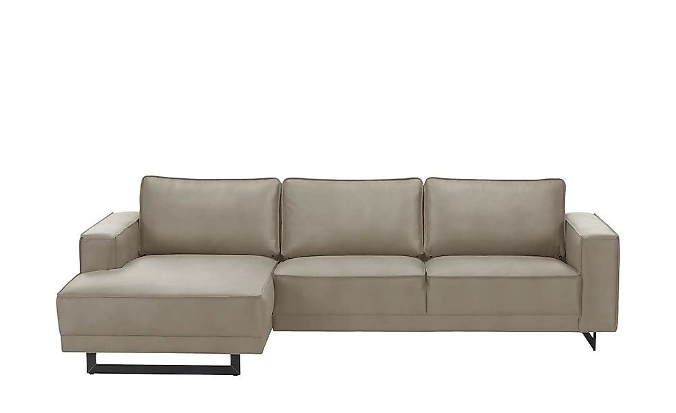 SOHO Ecksofa aus recyceltem Leder Sanja ¦ grau ¦ Maße (cm): B: 285 H: 85 T: günstig online kaufen
