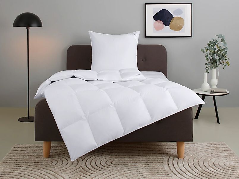 Home affaire Daunenbettdecke + Kopfkissen "Litrone Bettdecke 135x200 cm, 15 günstig online kaufen