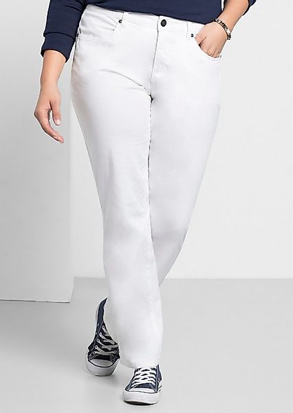 Sheego Jerseyhose Stretch-Hose normal elastische Twill-Qualität günstig online kaufen