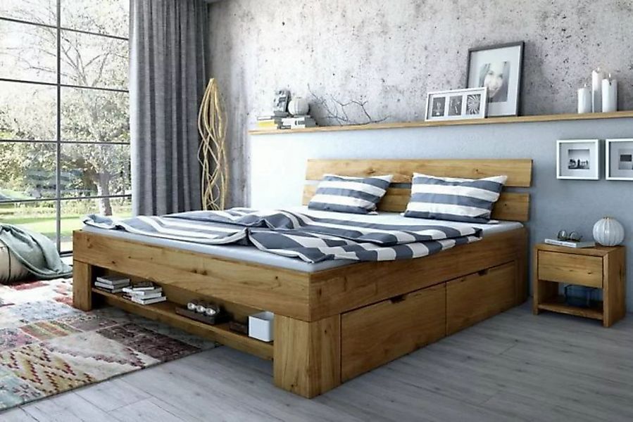 Meble Stolrus Futonbett SARA (Massivholz, 140 x 200), Standsichere Bauweise günstig online kaufen