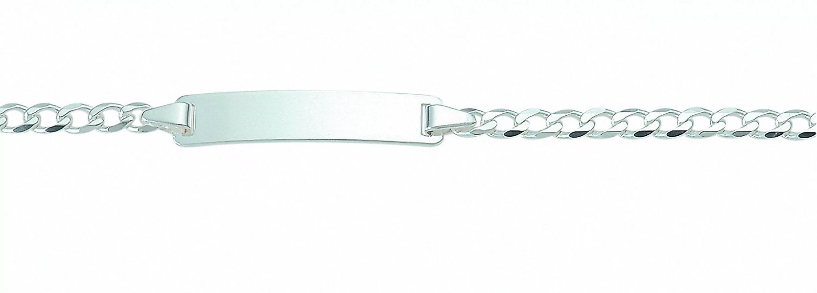 Adelia´s Silberarmband "925 Silber Flach Panzer Armband 18 cm Ø 3 mm", Silb günstig online kaufen