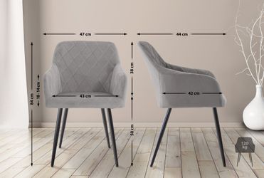CLP Küchenstuhl Shila (4er Set), Metall, günstig online kaufen