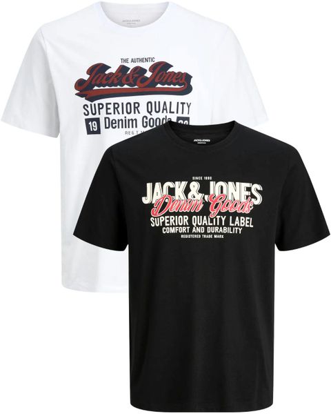 Jack & Jones PlusSize Print-Shirt (2er-Pack) günstig online kaufen