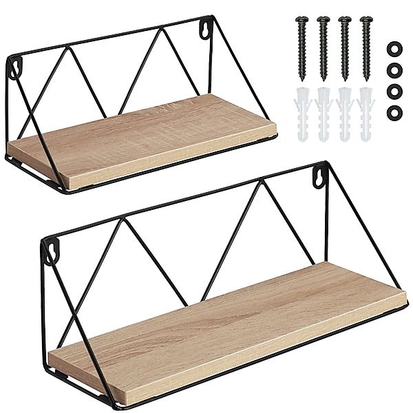tectake Wandregal 2er Set Wandregal, Set günstig online kaufen