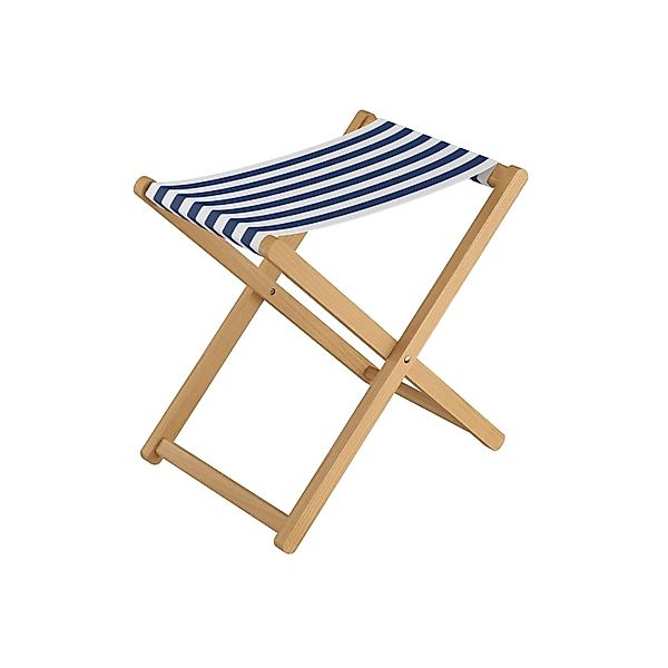Erst-Holz Klappbarer Holz-Campinghocker XL Normale Sitzhöhe 10-226 Blau-Wei günstig online kaufen