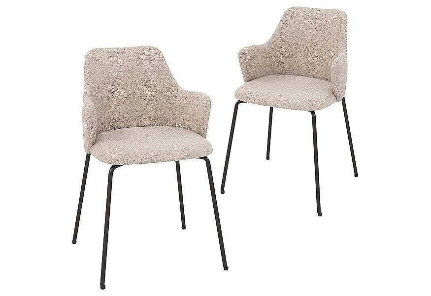 KOMFOTTEU Esszimmerstuhl (2 St), moderne Stühle mit Metallrahmen günstig online kaufen