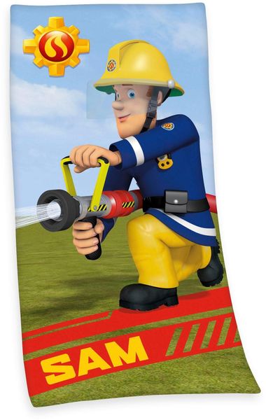 Feuerwehrmann Sam Badetuch Feuerwehrmann Sam, Velours günstig online kaufen