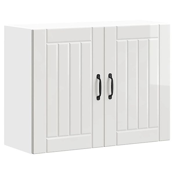 vidaXL Küchen-Hängeschrank Lucca Hochglanz-Weiß Holzwerkstoff 853829 günstig online kaufen