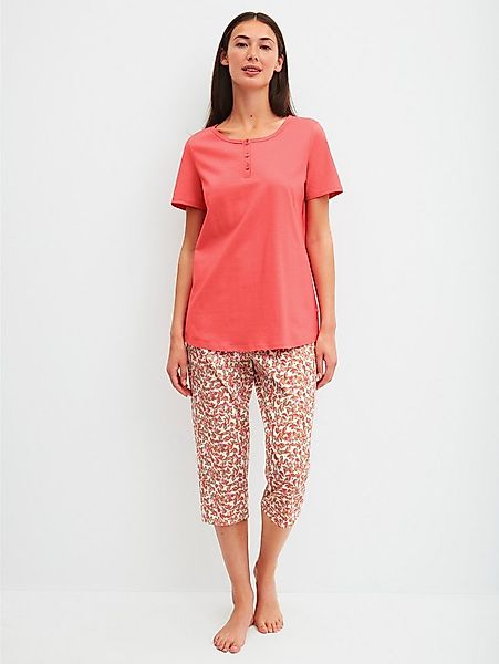 CALIDA Capri-Pyjama Flower Nights (2 tlg) mit Rundhalsausschnitt, in 3/4-Lä günstig online kaufen