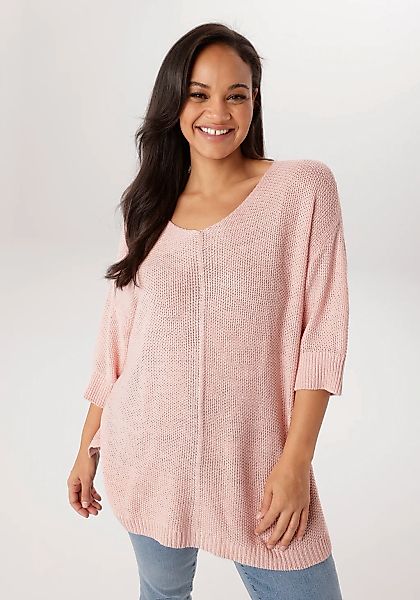 Aniston PLUS Strickpullover mit tollem Strickmuster - NEUE KOLLEKTION günstig online kaufen