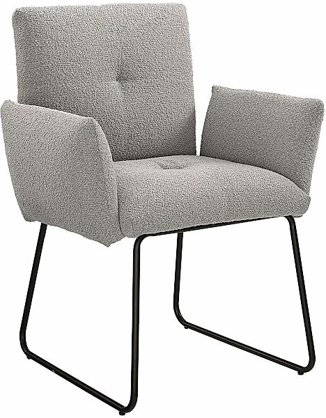 SalesFever Armlehnstuhl "Komfortabler Esszimmerstuhl mit Stil" () mit Welle günstig online kaufen