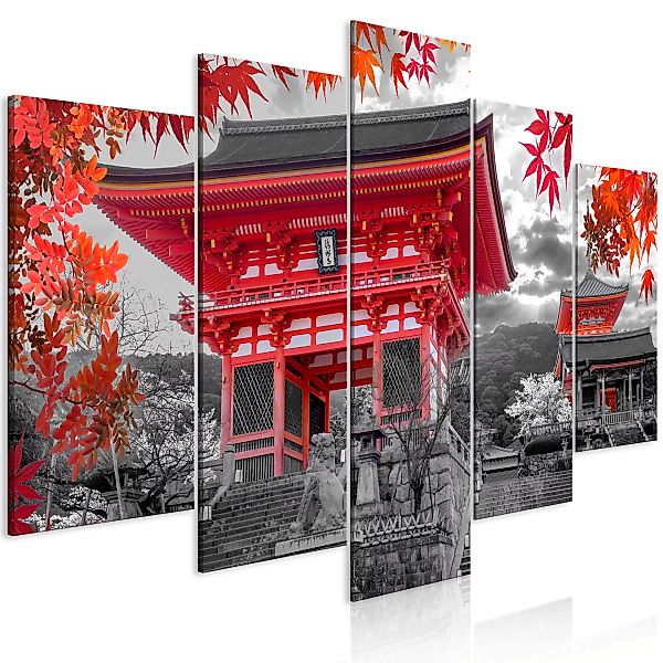 Wandbild - Kyoto, Japan (5 Parts) Wide günstig online kaufen