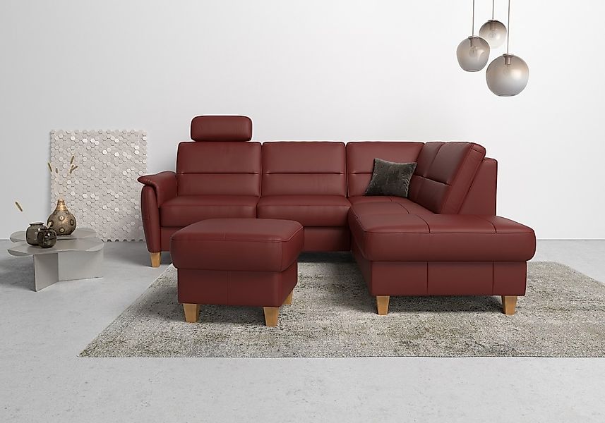 Home affaire Ecksofa "Palmera L-Form, B: 236 cm" optional Bettfunktion & Be günstig online kaufen