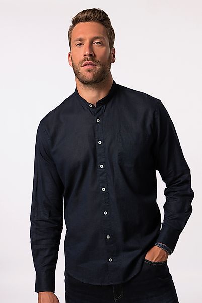 JP1880 Businesshemd Hemd Langarm Leinenmix Stehkragen günstig online kaufen