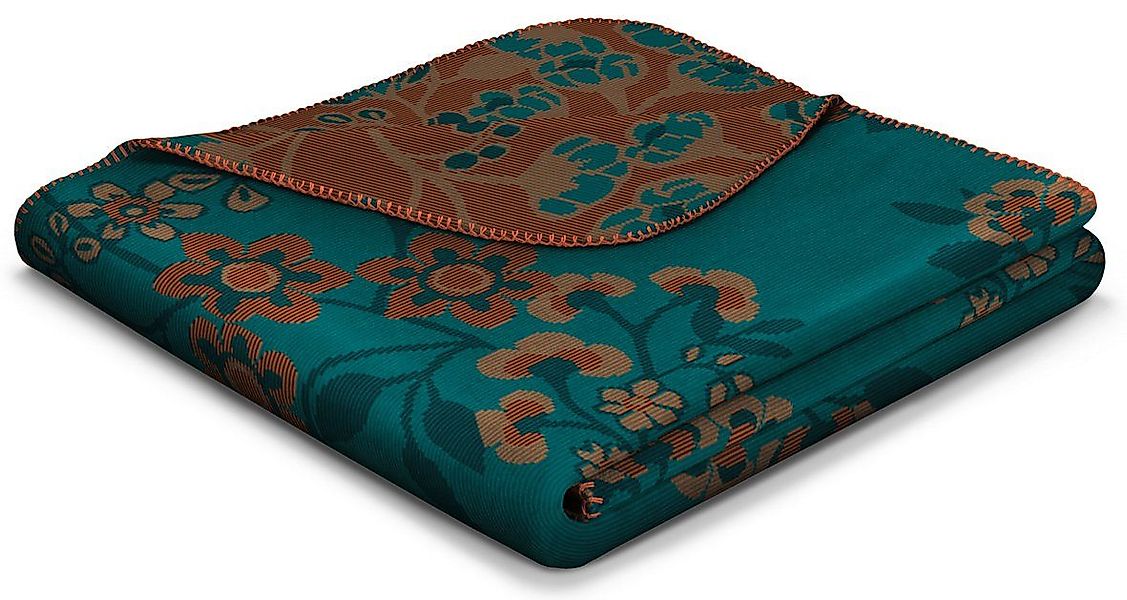 Wohndecke Oriental Flowers, florale Sofadecke in günstig online kaufen