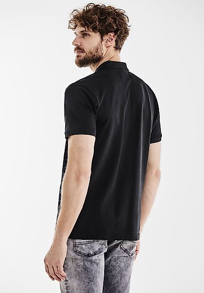 STREET ONE MEN Poloshirt in Unifarbe günstig online kaufen