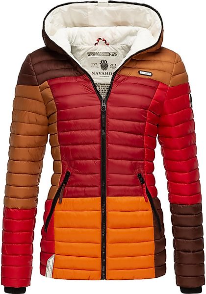 Navahoo Steppjacke "Multikulti", mit Kapuze, stylische Colorblocking Überga günstig online kaufen