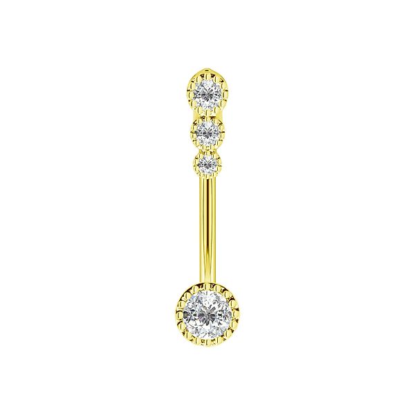Karisma Schmuck Bauchnabelpiercing Edelstahl 316L Vergoldet günstig online kaufen