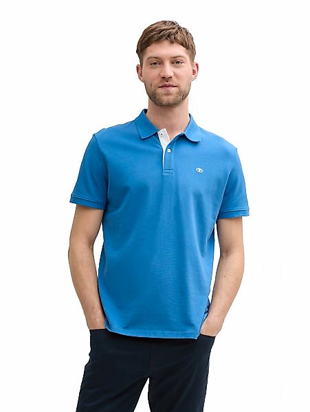 TOM TAILOR Poloshirt, mit farblich hervorgehobener Knopfleiste günstig online kaufen