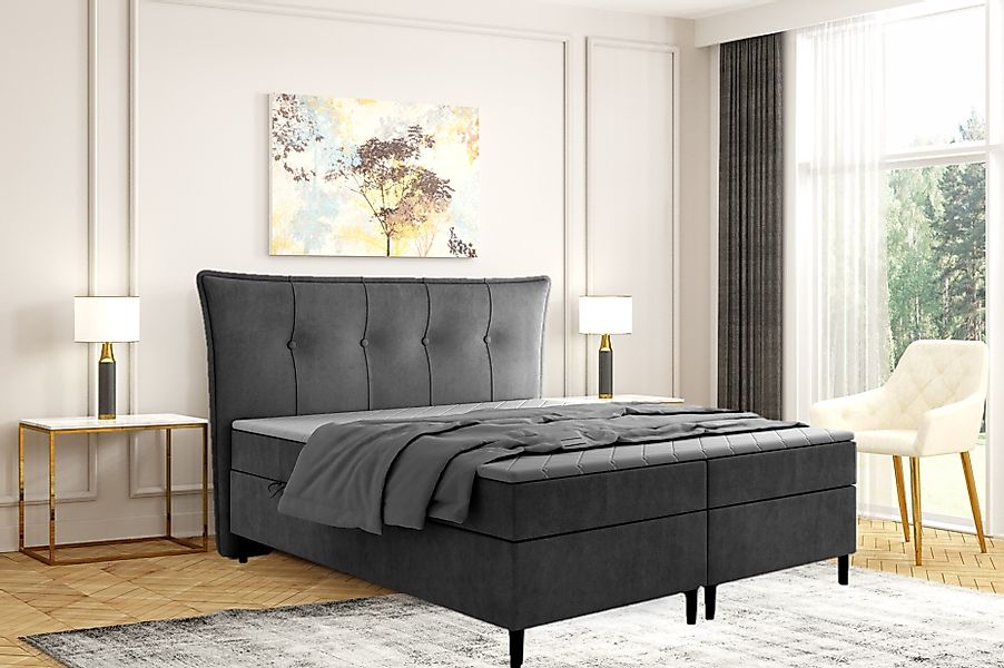 Labett Boxspringbett mit Bettkasten mit hohen günstig online kaufen