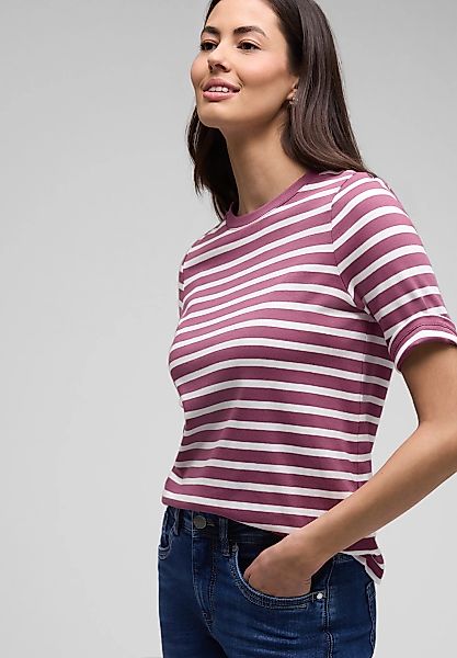 STREET ONE T-Shirt aus reiner Baumwolle günstig online kaufen