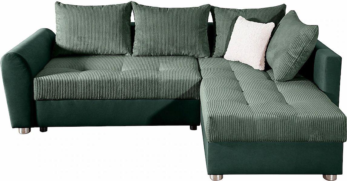 COLLECTION AB Ecksofa "Jana L-Form" inkl. Bettfunktion,Bettkasten und Bonne günstig online kaufen