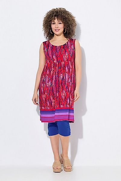 Ulla Popken Minikleid Jersey-Minikleid Paisley A-Linie Rundhals ärmellos günstig online kaufen