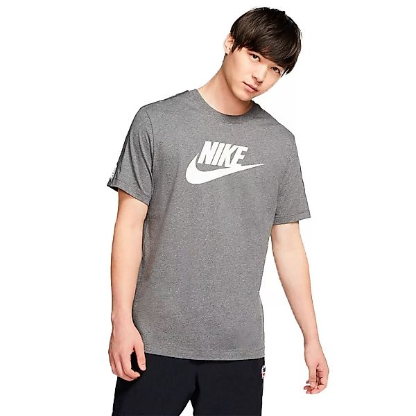 Nike Sportswear Hybrid Kurzarm T-shirt M Charcoal Heathr günstig online kaufen