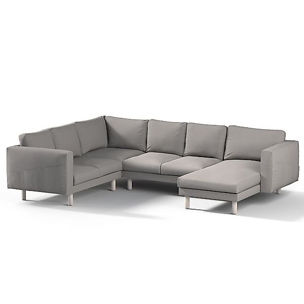Bezug für Norsborg 5-Sitzer Ecksofa mit Recamiere, grau, Norsborg Bezug für günstig online kaufen