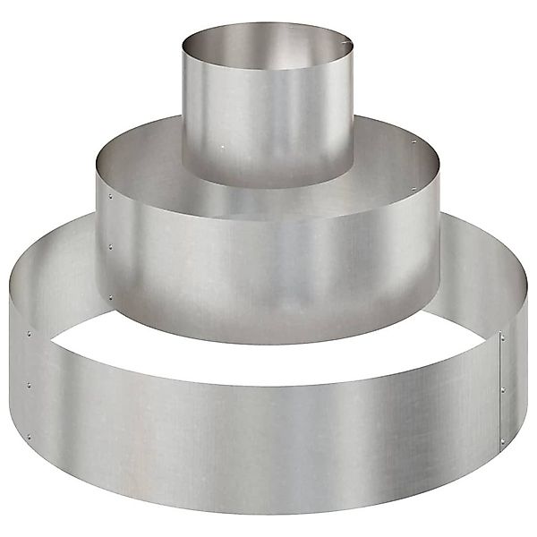 vidaXL Blumentopf Gartenblumentopf Silber 90 x günstig online kaufen