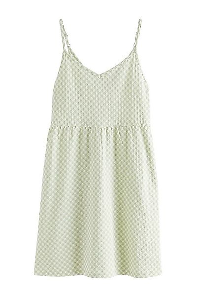 Next Sommerkleid Kurzes Sommerkleid mit Trägern und V-Ausschnitt (1-tlg) günstig online kaufen