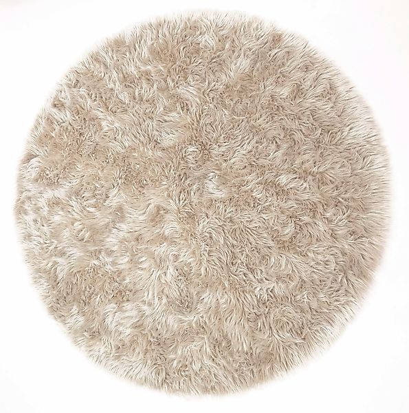 my home Fellteppich »Dena, Hochflor Teppiche«, rund, 60 mm Höhe, Kunstfell, günstig online kaufen