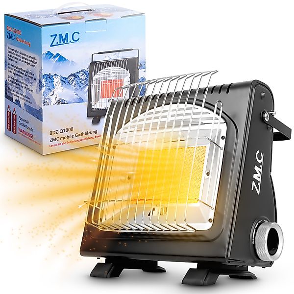 ZMC Heizstrahler 2in1 Tragbare Gasheizung Camping günstig online kaufen