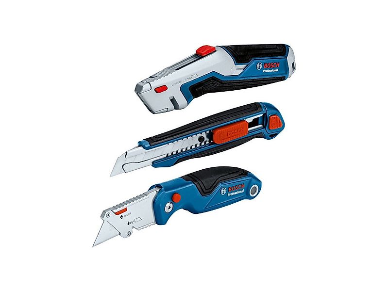 BOSCH Cuttermesser Bosch Professional Messer-Set 3-teilig günstig online kaufen