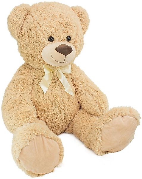 BRUBAKER Kuscheltier XXL Teddybär mit Schleife (1-St), 100 cm großer Teddy günstig online kaufen
