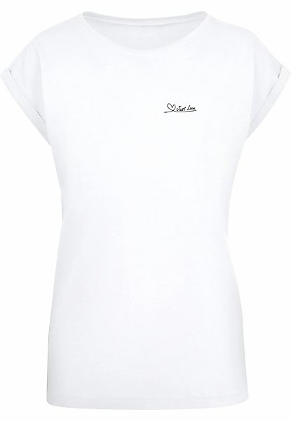 Merchcode T-Shirt "Merchcode Damen Ladies Just love Extended Shoulder Tee", günstig online kaufen