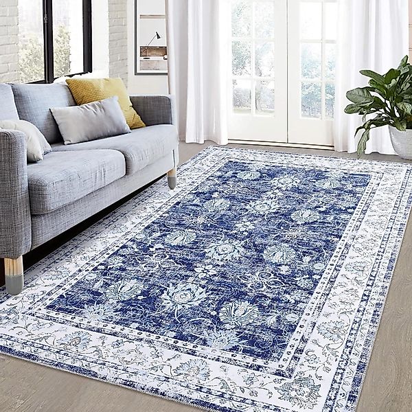 GarveeMore Teppich Vintage orientalischer Blumen-Teppich, waschbar, günstig online kaufen