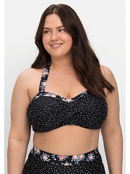 Sheego Bandeau-Bikini-Top Große Größen, in Wickeloptik, günstig online kaufen